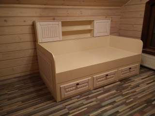 Мебель для детской.Двухярусная кровать с накладками из МДФ в пленке ПВХ премиум класса.
